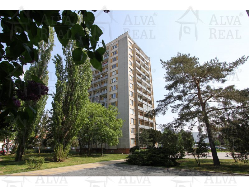 Prodej bytu 1+1 v Břeclavě na ul. J. Palacha s bakonem ve 3. patře, plocha 32,25 m2, s komorou na chodbě 1,5x1 m.