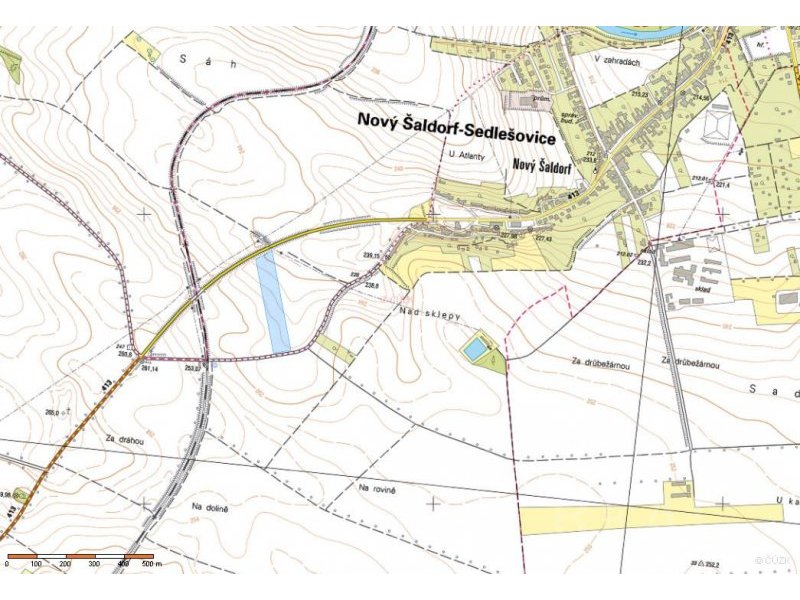 Orná půda 2082m², jde o 1/10 pozemku u obce Nový Šaldorf-Sedlešovice, okr. Znojmo |  | Nový Šaldorf-Sedlešovice