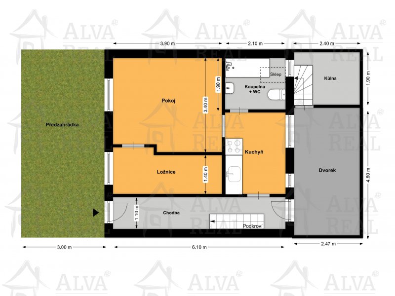 Image detail - Prodej malého domu k rekonstrukci 2+1 v Brně Slatině k rekonstrukci s pozemkem 89 m2. Veškeré sítě.