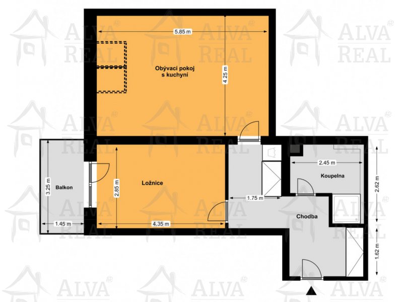 Image detail - Nabízíme Vám pronájem novostavby bytu 2+kk v Holubicích s balkonem, plocha bytu 52,9 m2