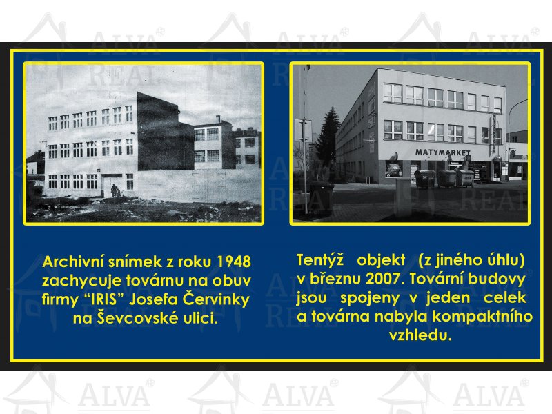 Image detail - Prodej 3 podlažní historické budovy IRIS s možností rozšíření podnikání na pozemku 742 m2 ve městě Zlín na ulici Ševcovská.