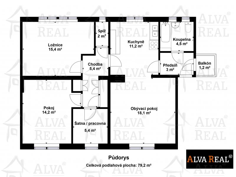 Image detail - Prodej bytu v OV 3+1 se spíží a šatnou 80 m2 + balkón + sklep 3 m2, ul. Soběšická, Brno