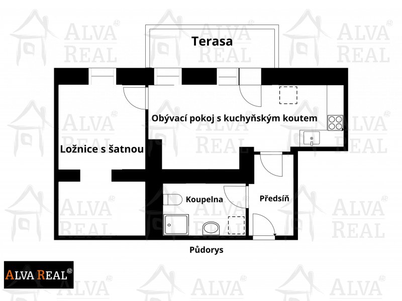 Image detail - Dlouhodobý pronájem bytu 2+kk 53 m²; terasa; sklep; Rostislavovo náměstí; volný od 1. 10. 2026.